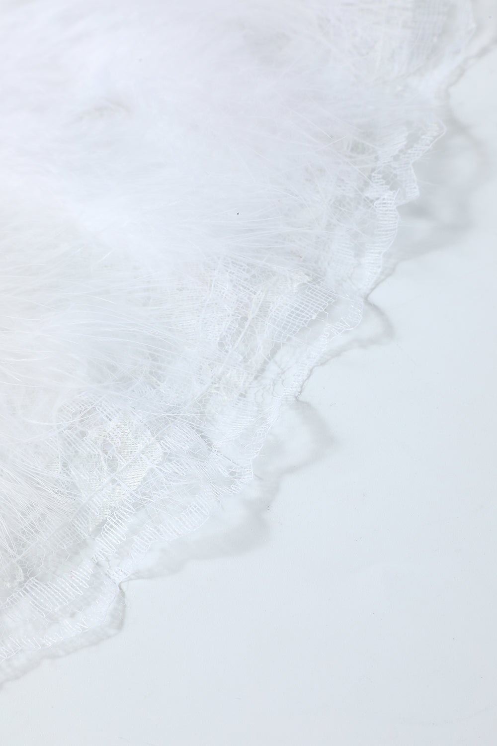 Éventail de dentelle de plumes des années 20