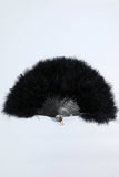Gatsby Black Feather Ventilateur pliant