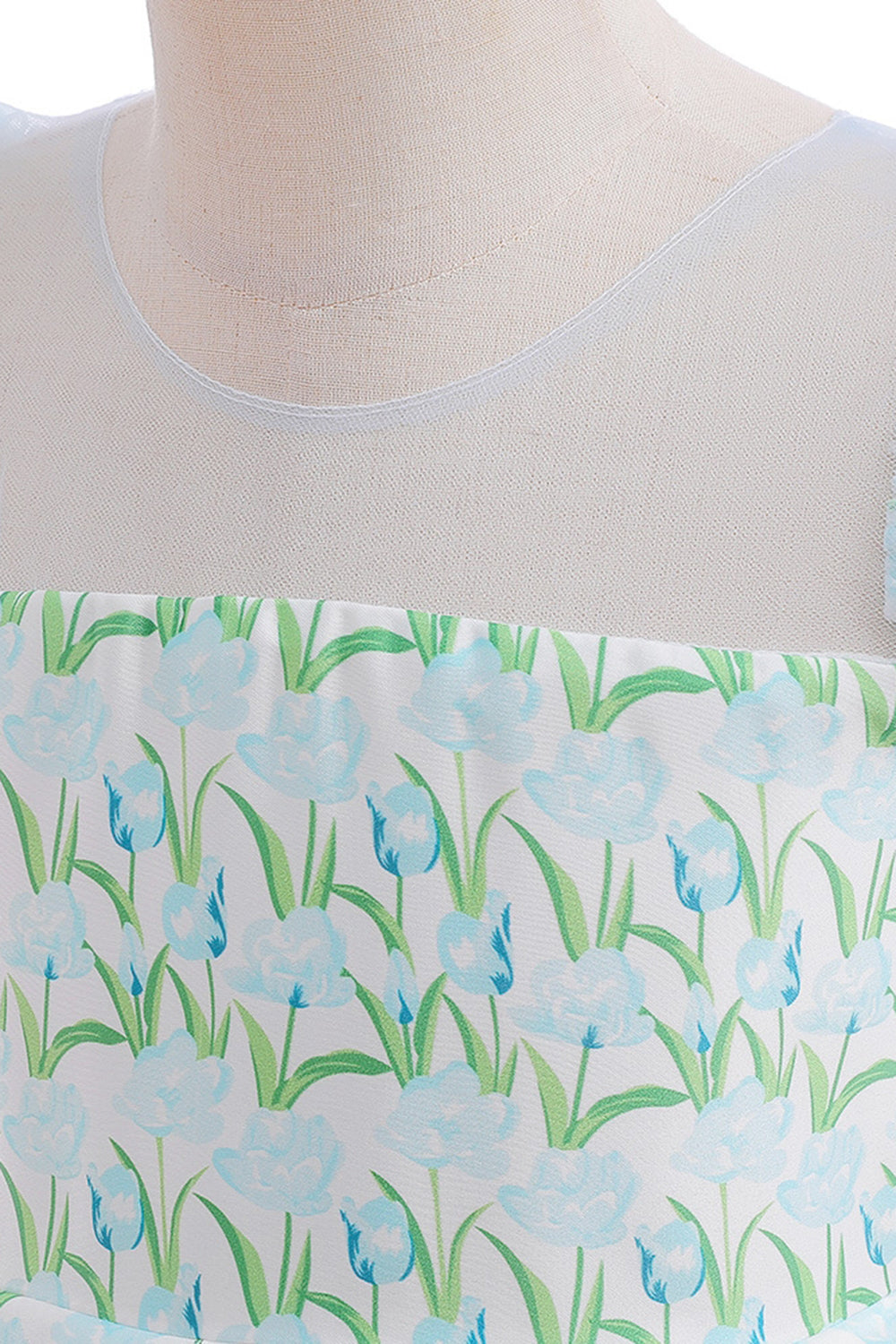 Robe de fille de fleur imprimée fleur rose