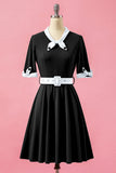 Robe verte col V
