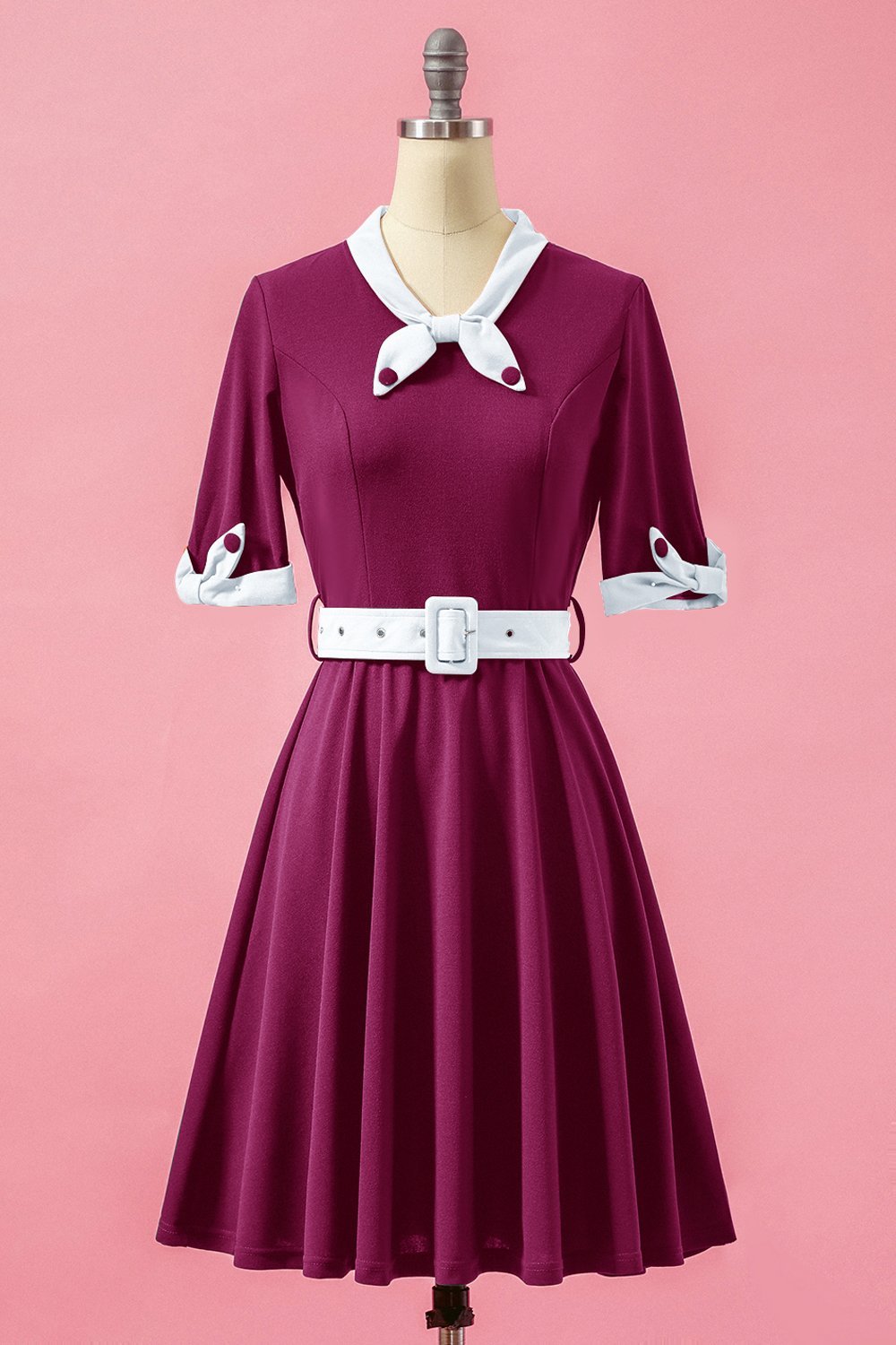 Robe verte col V