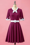 Robe verte col V