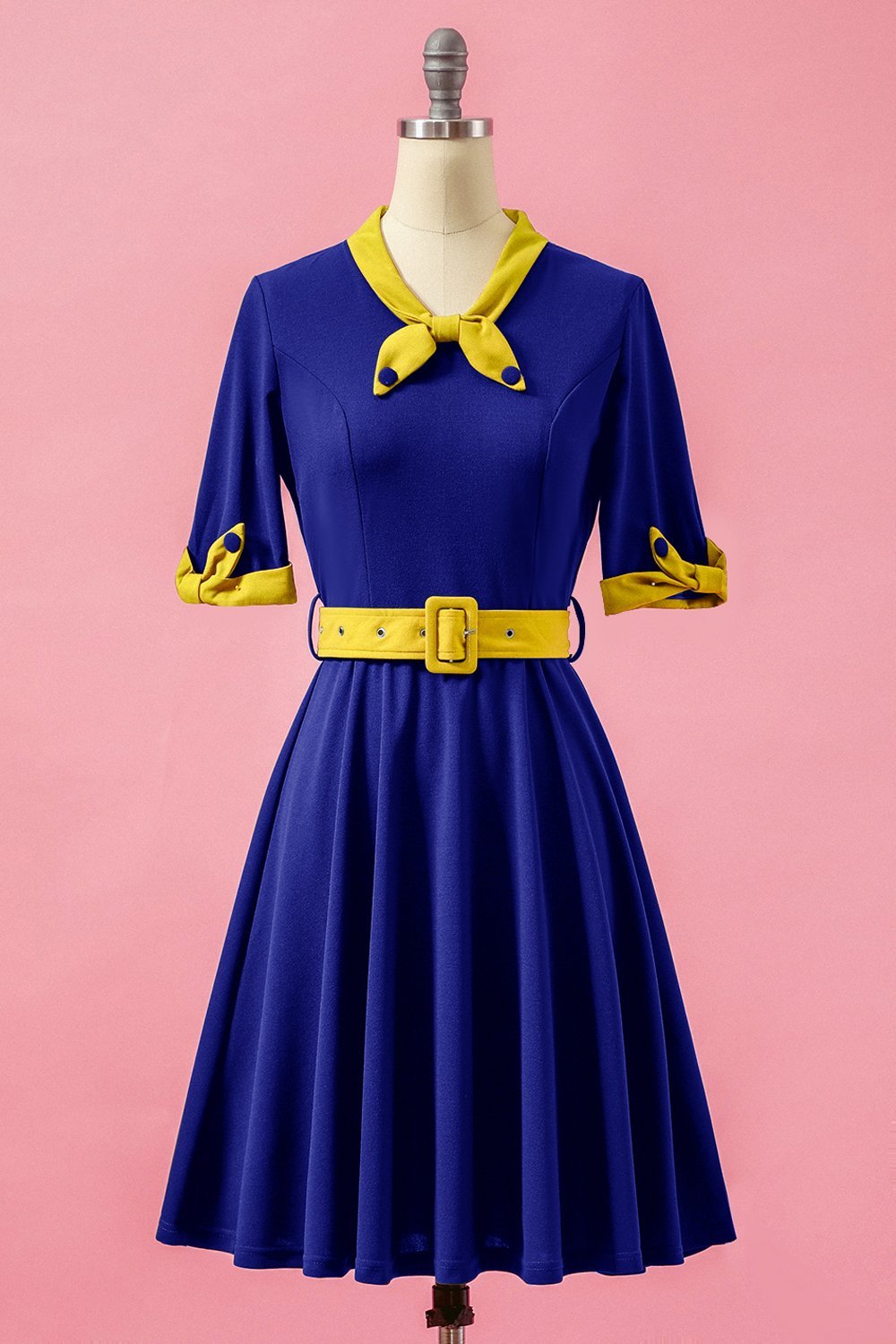 Robe verte col V