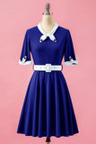 Robe verte col V