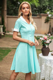 Robe 1950s bleu clair