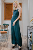 Robe de Bal Longue Simple Vert Foncé
