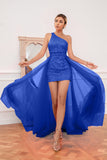 Robe de bal de train de train rose chaud
