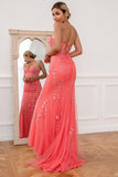 Robe de bal en tulle de corail