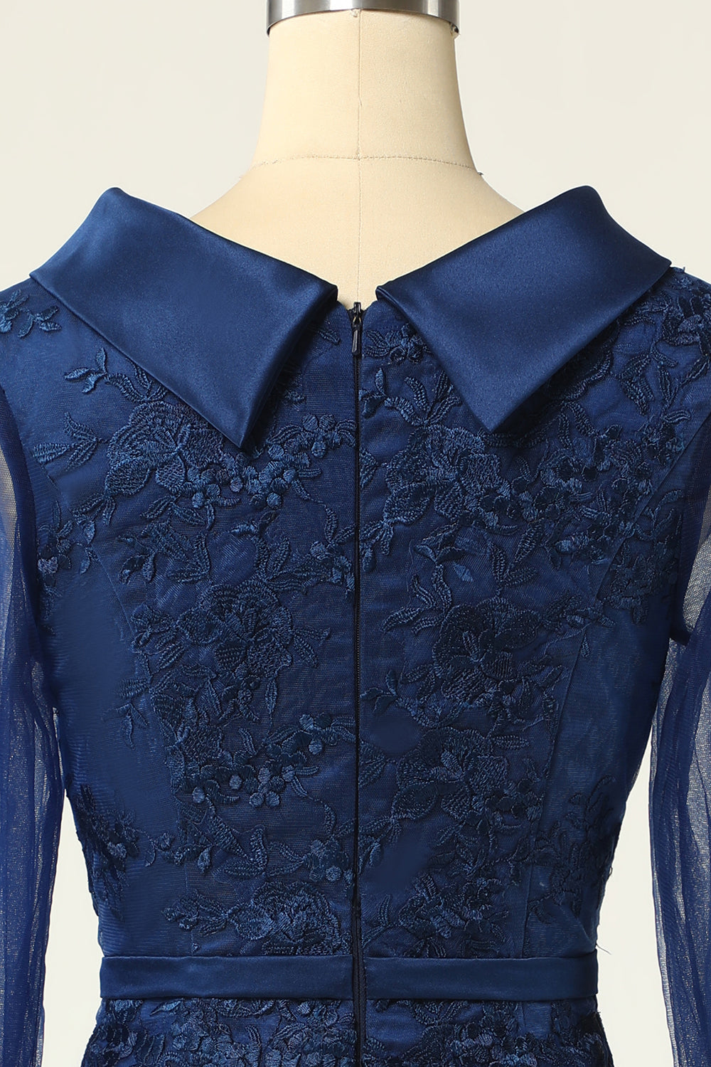 Navy Manches Longues Bodycon Robe Mère
