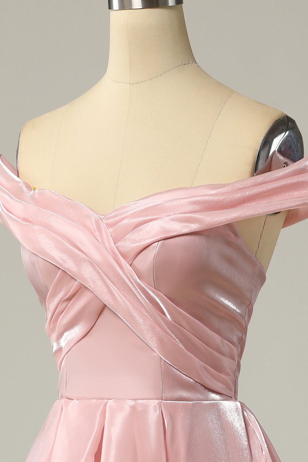 Princesse Une Ligne De l’Épaule Gris Bleu Robe de Bal De Fin d’Année