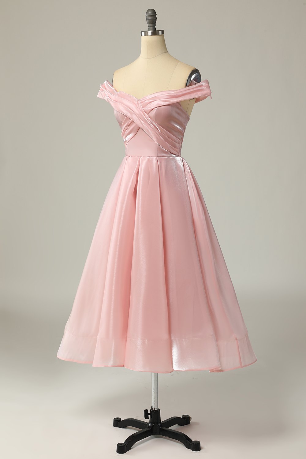 Princesse Une Ligne De l’Épaule Gris Bleu Robe de Bal De Fin d’Année