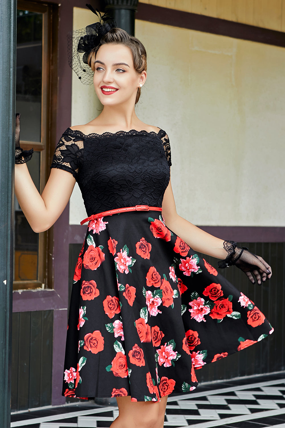 Pointe limitée dans le temps pour robe en dentelle (1 pièce - Style et couleur aléatoires)