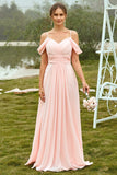 Robe de demoiselle d’honneur Blush Off Shoulder Blush
