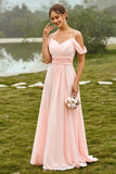 Robe de demoiselle d’honneur Blush Off Shoulder Blush