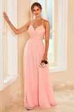 Robe de demoiselle d’honneur En dentelle Blush