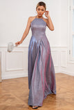 Robe de bal longue pourpre scintillante