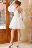 Robe de fête blanche off Shoulder