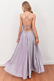 Robe long prom avec bretelles