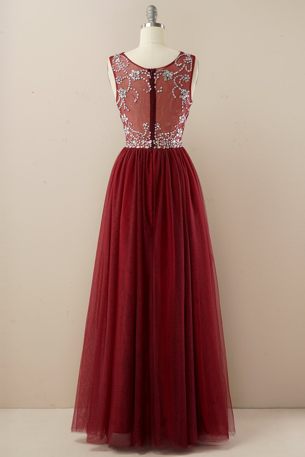 Robe de bal de Tulle perlée