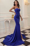 Robe noire de bal long de sirène d’amoureux
