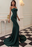 Robe noire de bal long de sirène d’amoureux
