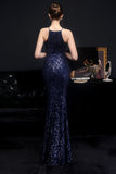 Robe de fête Silver Halter Sequins
