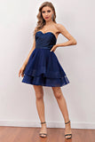 Robe de cocktail Bleu