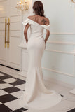 Une épaule Sirène Bourgogne Robe de bal