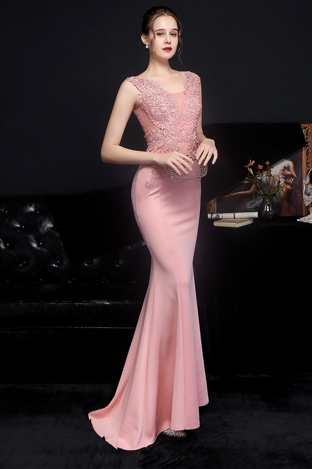 Robe Blush Mermaid Prom