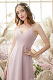 Robe de demoiselle d'honneur blush