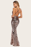 Robe noire Sequin Long Prom