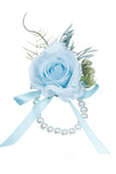 Corsage de poignet de bal de perle rose délicate pour la fête de mariage