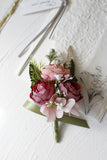 Corsage de poignet de bal bleu romantique pour fête de mariage