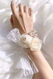 Champagne perle bal poignet corsage pour mariage