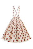 Robe vintage à pois et à pois