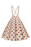 Robe vintage à pois et à pois