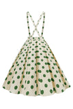 Robe vintage à pois et à pois