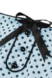 Robe vintage à pois bleus Pin Up des années 50