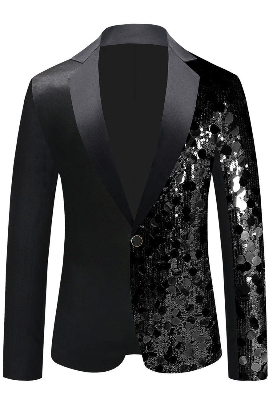 Caxndycing Veste à paillettes pour homme - Doré à paillettes - Coupe ajustée - Veste de costume pour mariage et fête - Veste de costume avec paillettes, argenté, Small Caxndycing Veste à paillettes pour homme - Doré à paillettes - Coupe ajustée - Veste de costume pour mariage et fête - Veste de costume avec paillettes, argenté, Small