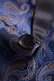 Blazer formel pour homme à imprimé marine