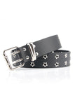 Boho Noir Vintage Rivet Large Ceinture en Cuir