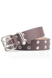 Boho Noir Vintage Rivet Large Ceinture en Cuir