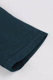 Robe simple à revers bordeaux Vintage des années 1950