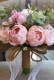 Bouquet de mariage artificiel rose