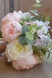 Bouquet de mariage artificiel rose