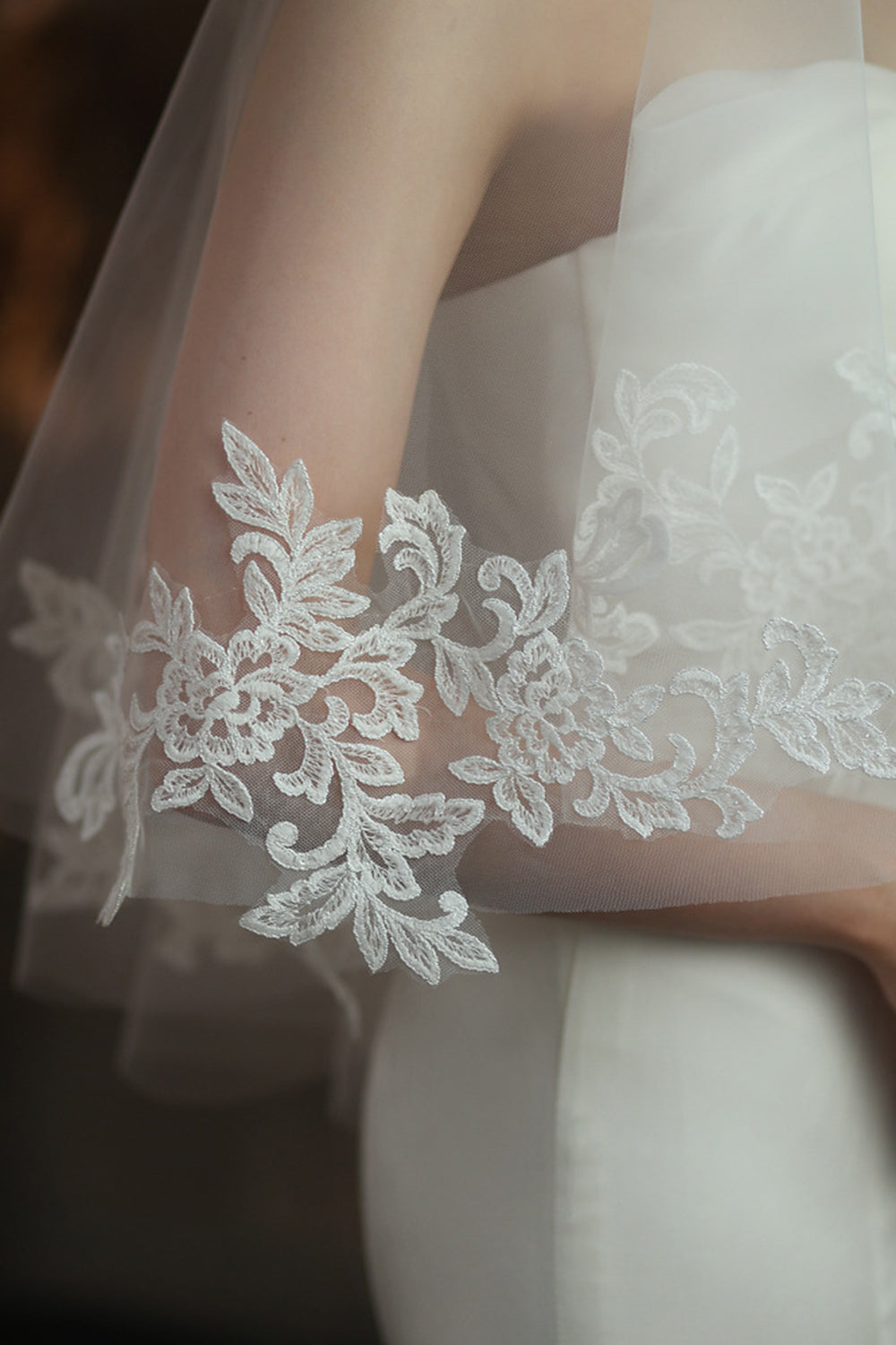 Long Dentelle Voile De Mariée Blanc 3m MIRKUZI - Tulle Léger Simple Et Élégant Voile Mariee Long Dentelle Voile De Mariée Blanc 3m MIRKUZI - Tulle Léger Simple Et Élégant Voile Mariee