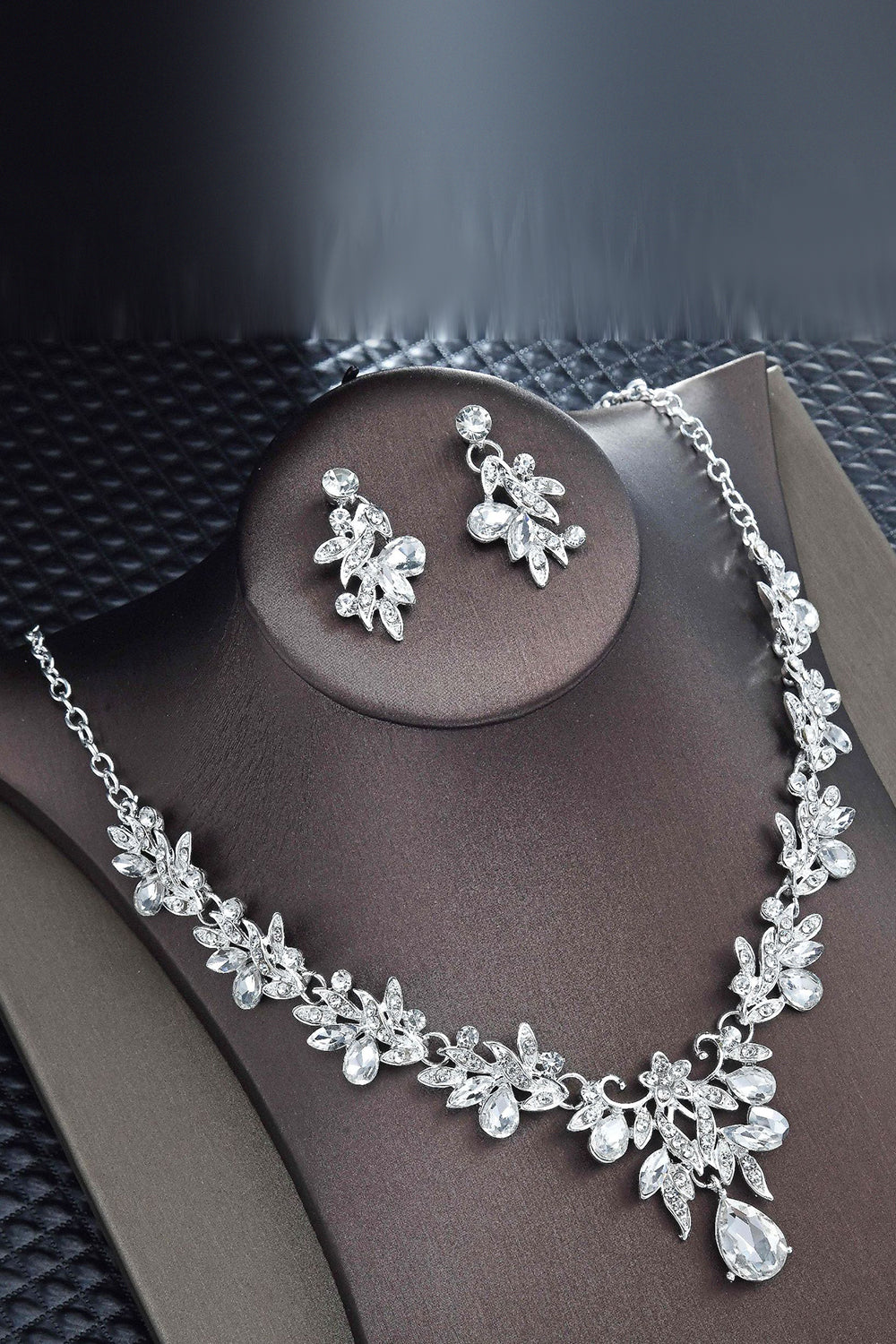 Parures Pour Femme Parure Colliers & Boucles D'Oreilles Zircon - Argent 925 - Cadeau Femme/Fille Swarovski Parures Pour Femme Parure Colliers & Boucles D'Oreilles Zircon - Argent 925 - Cadeau Femme/Fille Swarovski
