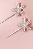 2pcs fleur en forme de mariée frange épingles à cheveux