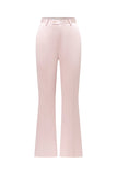 Gris rose pic revers satin slim fit femmes costumes