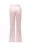 Gris rose pic revers satin slim fit femmes costumes